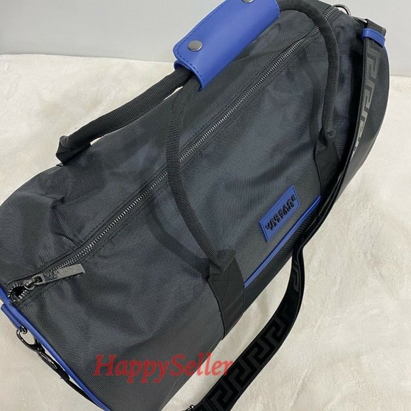 Versace Duffel Bag Weekender Travel Bag Luggage Gym Holdall Black Authentic - Picture 2 of 9